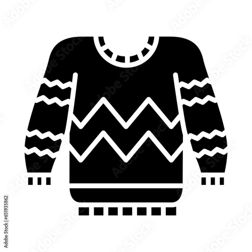 Winter sweater icon