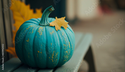 Teal pumpkins in the fall. Food allergy awareness during the fall holidays.