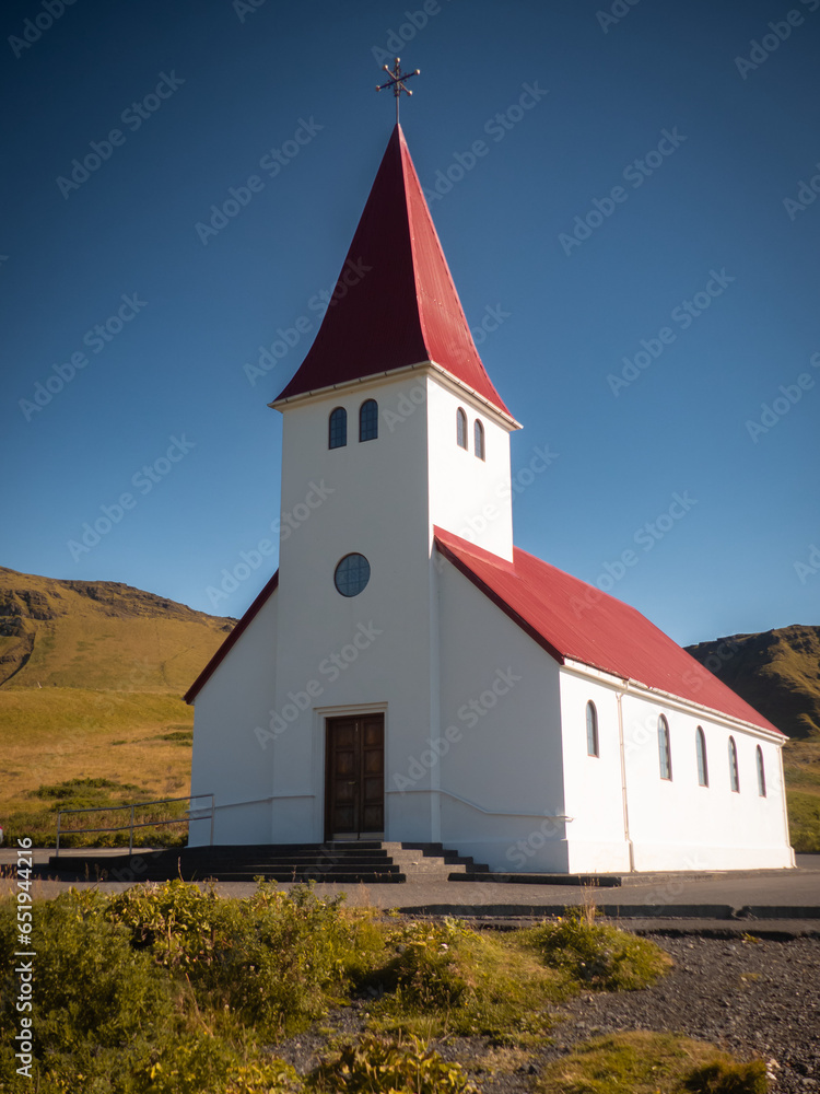 Fototapeta premium small church in Iceland