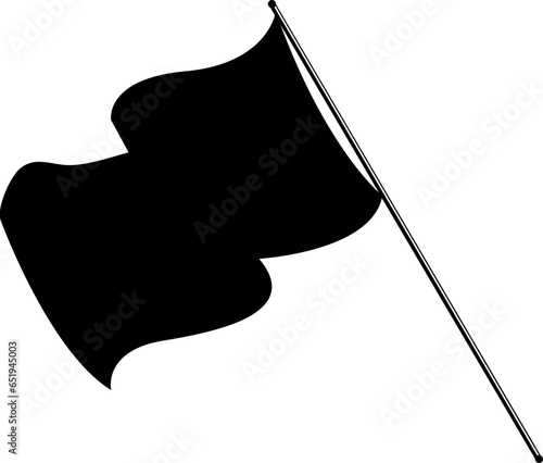 Φωτογραφία black flag shap design icon vector
