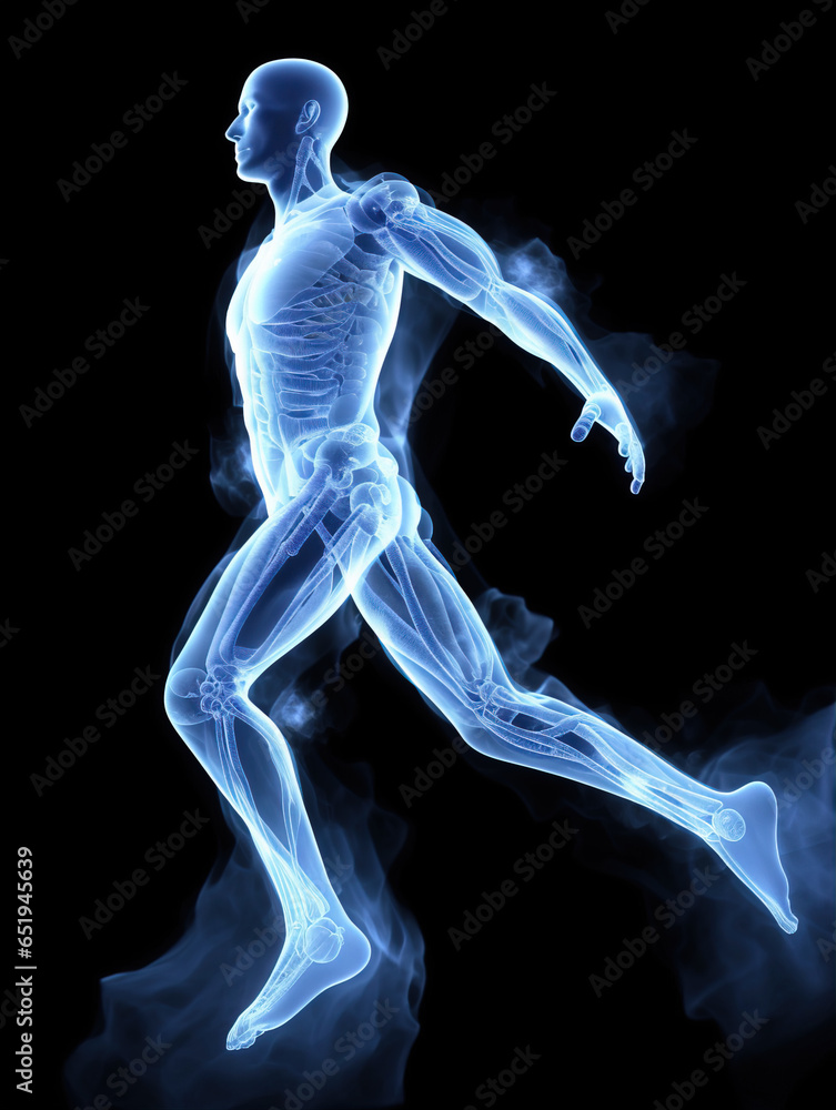 X-ray perspective pattern of male body,X-ray perspective pattern of male body