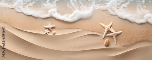 Sandy beach background  raining shimmering sand  salty  shell and seastars - The Sandy Beach Series