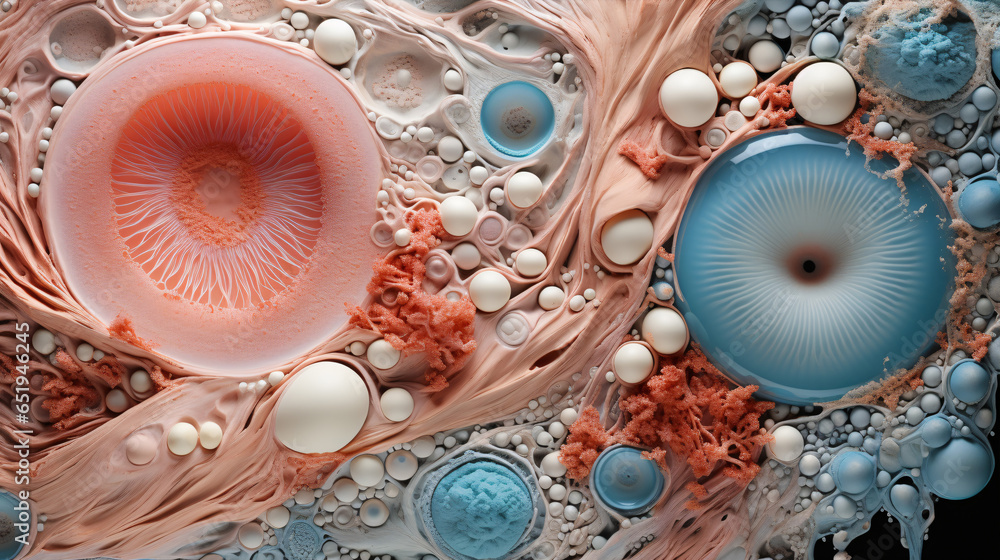 Cellular Anatomy in Focus Microscopic Examination of Human Tissues Biology Diagrams