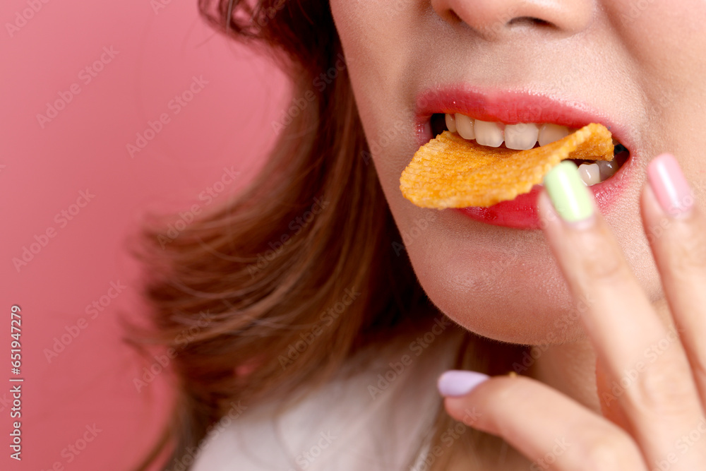 Eating Potato Chips Eating Potato Chips