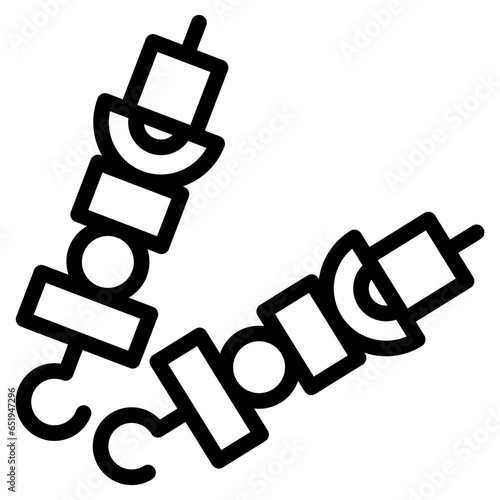 barbeque, satay icon