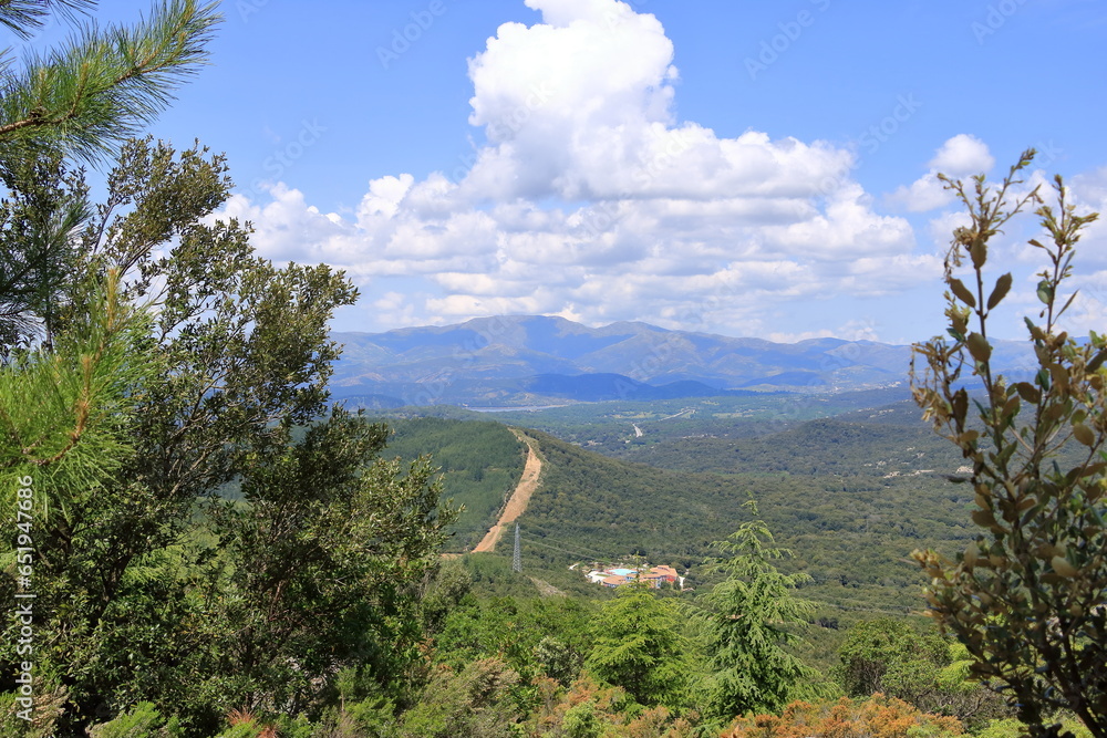 sardinian mountain landscape near Biddamanna Istrisàili/Villagrande Strisaili/Arzana, Italy