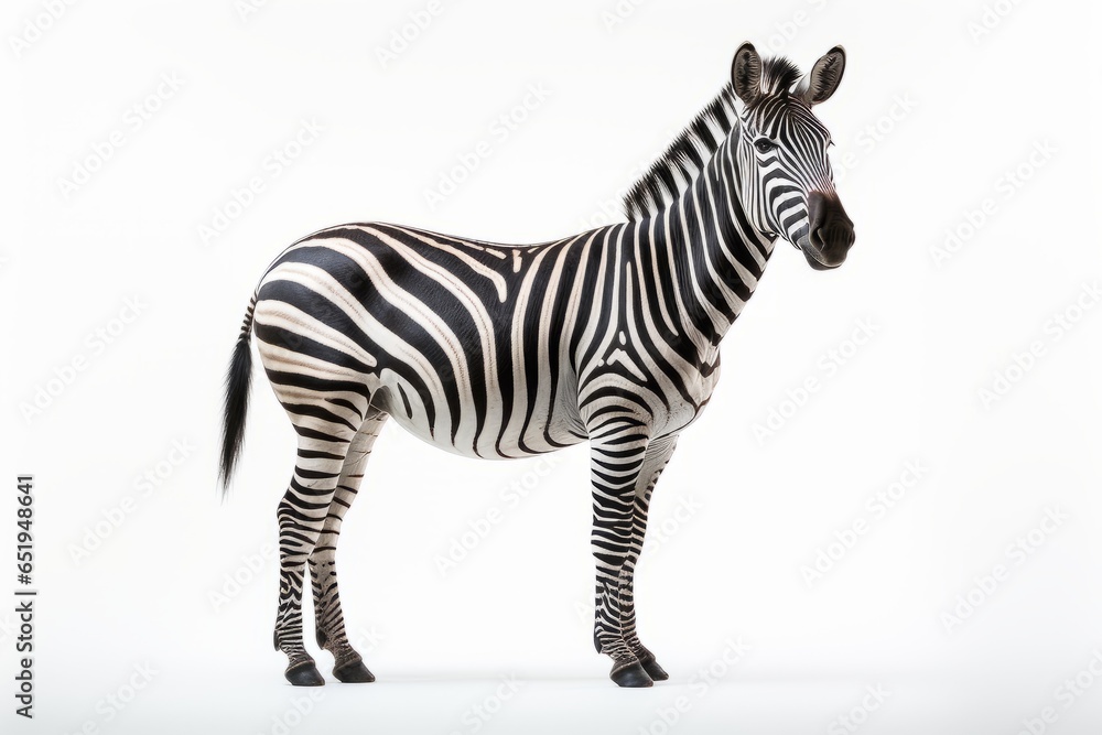 Obraz premium zebra isolated on white