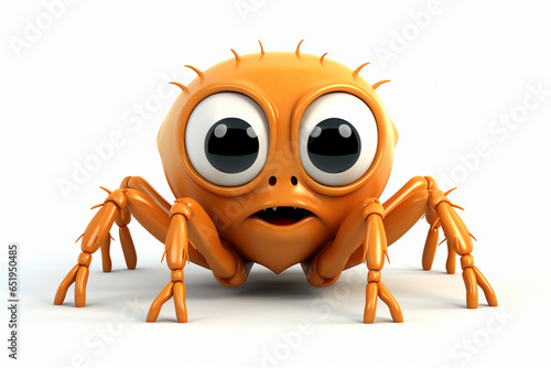 3D design of a cute spider character