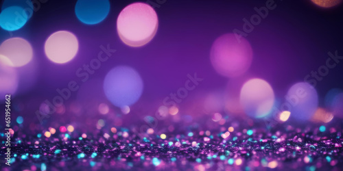 Glowing neon Glittering bokeh background. Luxury  backdrop for holiday banners  posters  cards
