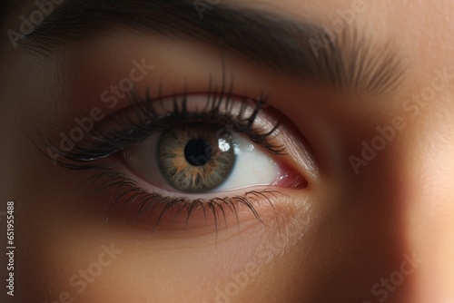 close up of eye, Generative AI