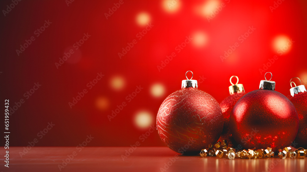 Des boules de noël. Des boules de noël.