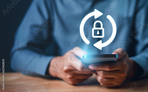 Fotografie network, online, security, connection, system, communication, software, cyber, internet, password