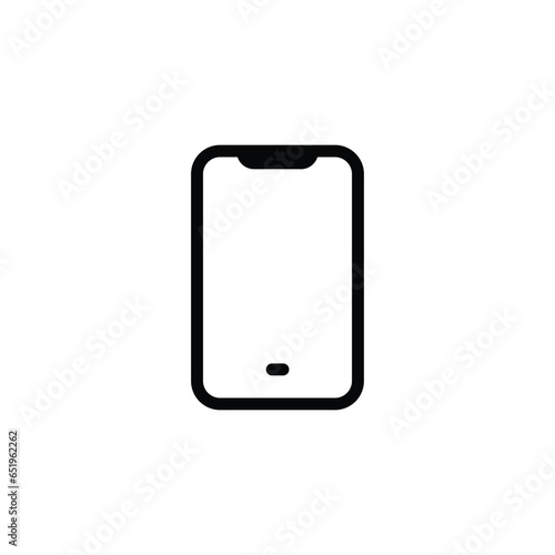 smartphone sign isolated on white background. smarthone icon vector