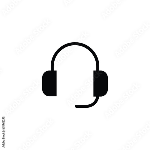 headphone sign on white background. headphone icon vector