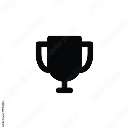 trophy isolated on white background. trophy icon vector