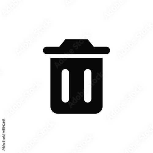 trash sign isolated on white background. trash icon vector