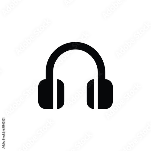 headphone sign on white background. headphone icon vector