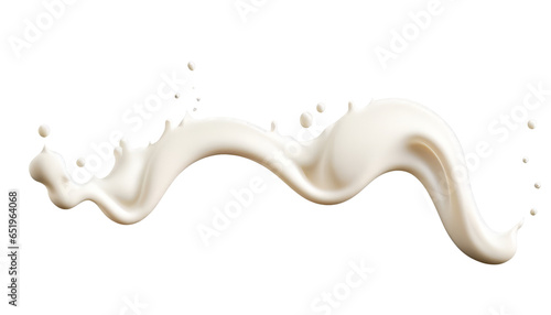Milk Splash PNG Isolated Background, Generated AI