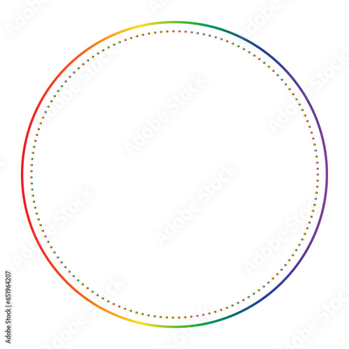 gradient frame rainbow color vintage metallic design christmas frame Pride Frame