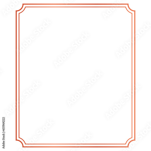 gradient frame red color vintage metallic design 