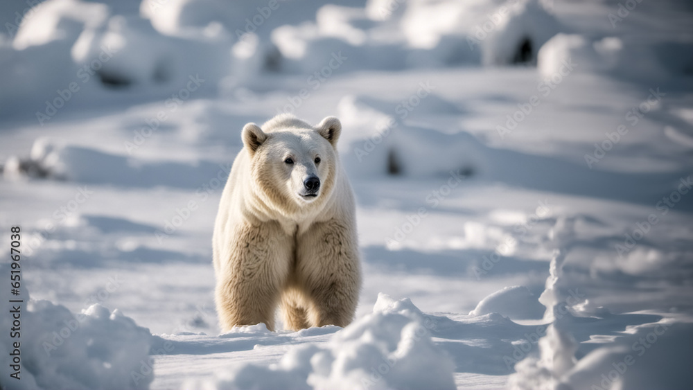 L'orso polare - obrazy, fototapety, plakaty 
