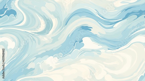Blue and white marbled paper background photo