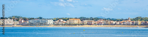 Panorama of the town of Saint-Jean de Luz in France photo