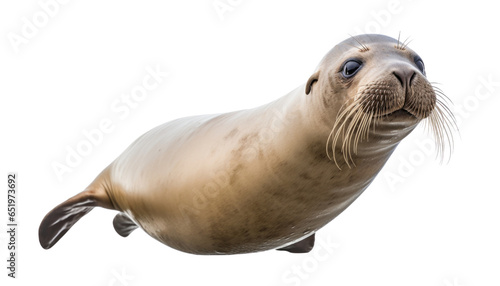 sea lion isolated on transparent background cutout © Papugrat