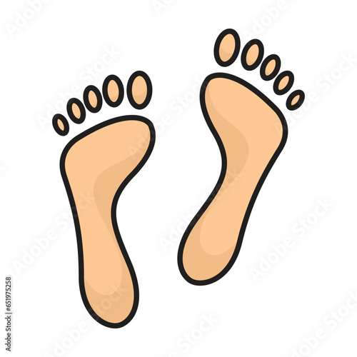 Print of shoe vector icon. Color vector icon isolated on white background print of shoe .