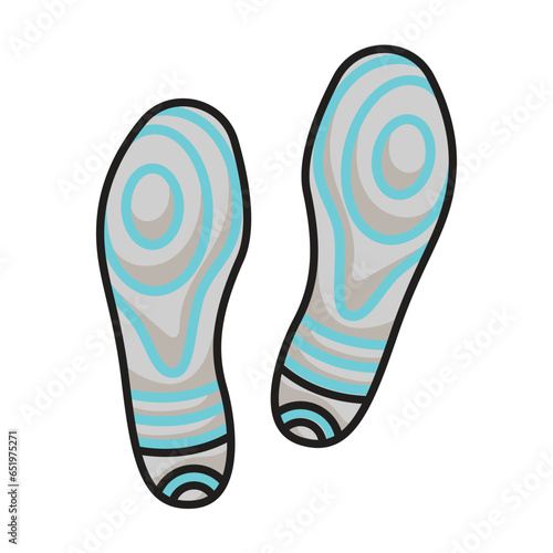 Print of shoe vector icon. Color vector icon isolated on white background print of shoe .