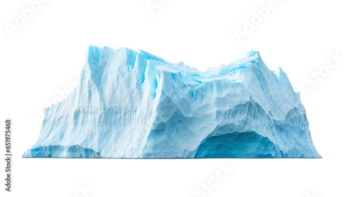 iceberg in water isolated on transparent background cutout