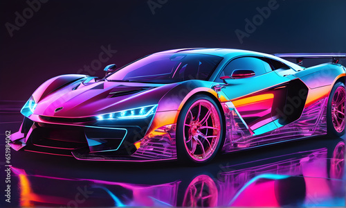bright car and paint concept