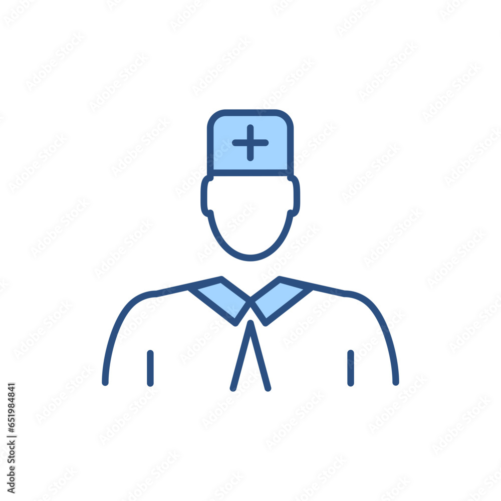 Doctor related vector line icon. Medical worker. Practicing. Scientist. Isolated on white background. Vector illustration. Editable stroke Doctor related vector line icon. Medical worker. Practicing. Scientist. Isolated on white background. Vector illustration. Editable stroke