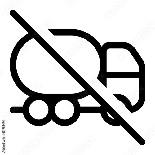 Truck Tank Off Icon