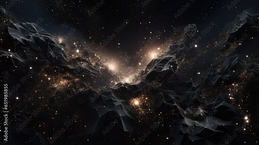 Black friday sale cosmic shining background. Abstract deep black galaxy illustration. Starry night sky space horizontal template.. Black friday sale cosmic shining background. Abstract deep black galaxy illustration. Starry night sky space horizontal template..