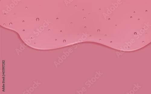 Liquid wet drops of gel or collagen. Spilled puddles of cosmetic serum or water. Round clean swatch of essence lotion or jelly for skin care. Beauty background with oil drops.