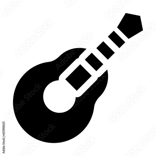 Acoustic Guitar Filled Icon