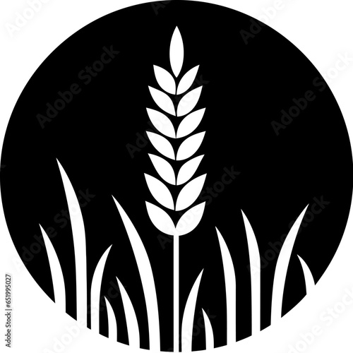 Wheat field icon