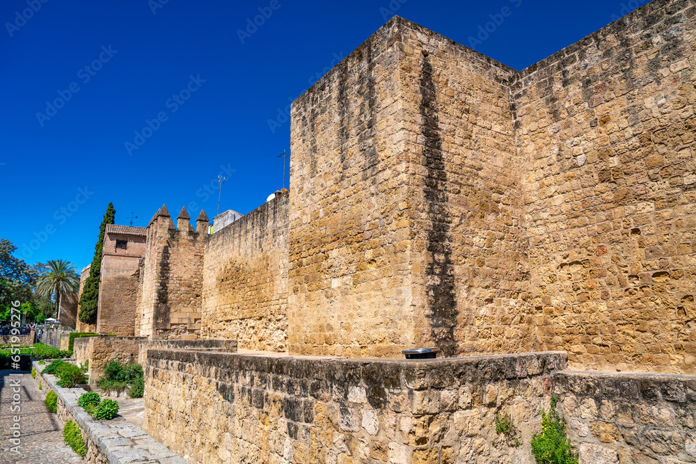 Fototapeta premium Ancient city walls of Cordoba, Spain