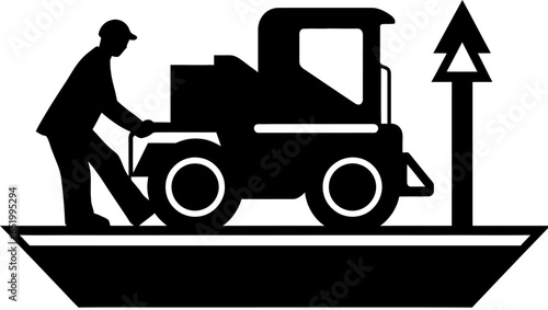 Road construction icon