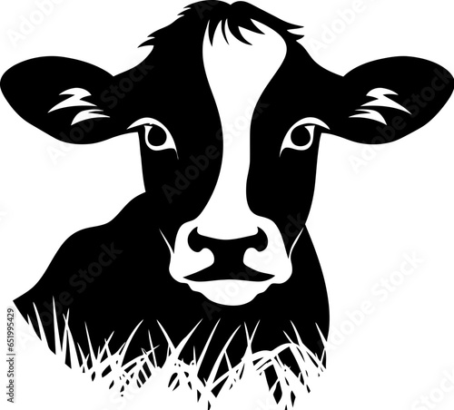 Holstein Calf Amidst Straw Icon