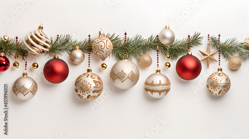 Hovering Over Holiday Hues: Wall's Festive Ornament Display