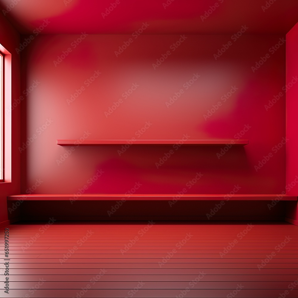 Obraz premium room with pink wall and floor