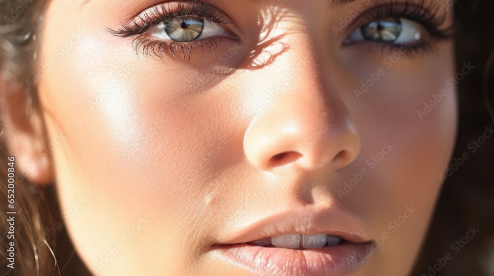 Close-up portrait of a person with a soft natural sunlight, capturing their expressive facial emotion at eye level. Close-up portrait of a person with a soft natural sunlight, capturing their expressive facial emotion at eye level.