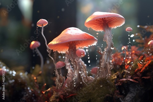 mushroom in the forest, Generative AI