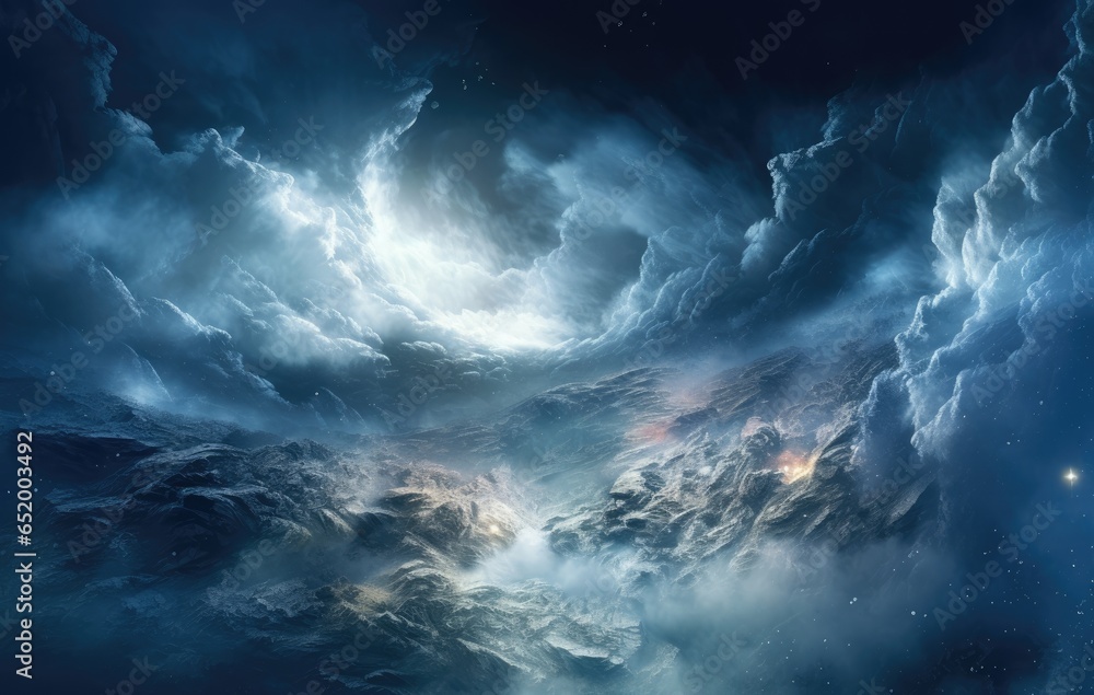 Nebulae and clouds space background