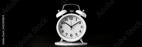 Precise Timing An Alarm Clock Isolated Against A White Background Showing The Exact Time With Accuracy And Precision