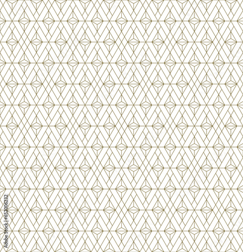 Seamless geometric pattern in Japanese craft style Kumiko zaiku