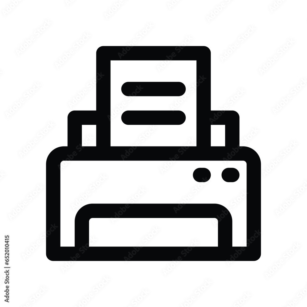 printer line icon. vector icon for your website, mobile, presentation, and logo design. printer line icon. vector icon for your website, mobile, presentation, and logo design.