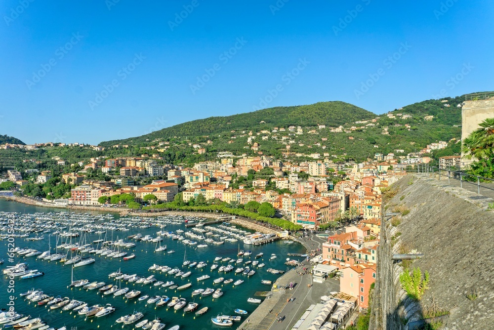 View on the city Lerici in Italy from the castle of Lerici